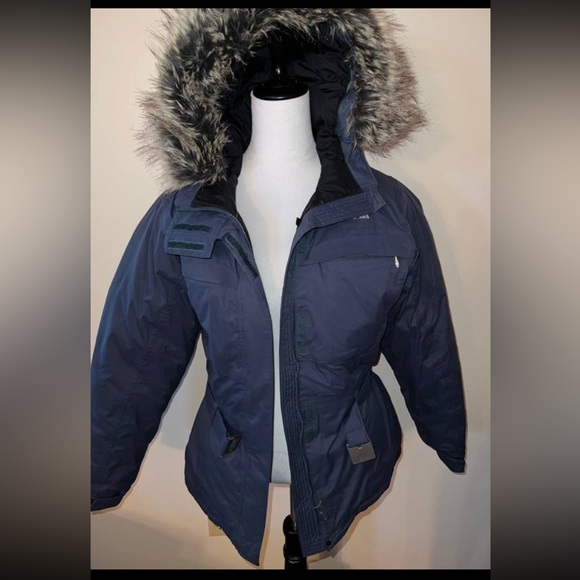 North Face High Vent winter belted jacket coat size M - Picture 4 of 5
